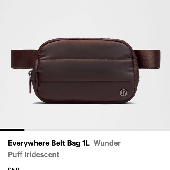 LULULEMON EVERYWHERE BELT BAG  PUFF IRREDESCENT NWT - Picture 1 of 8